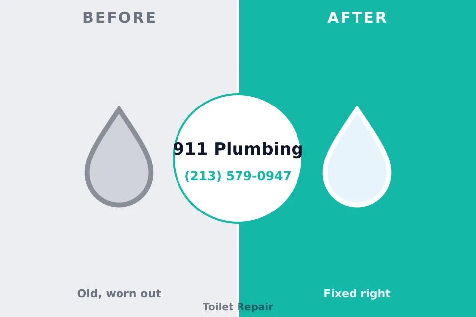 Before and after: plumbing repair Prosperity, SC